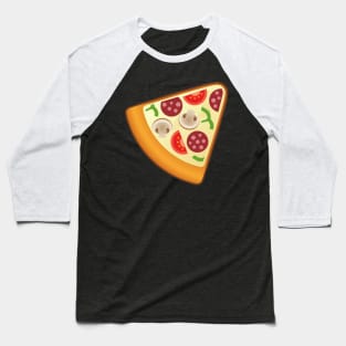 Yummy Mixed Pizza Toppings Baseball T-Shirt